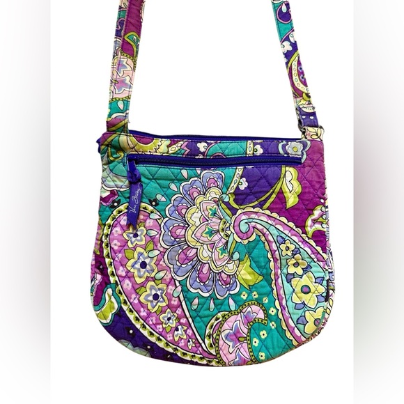 VERA BRADLEY SADDLE HIPSTER Heather Crossbody Shoulder Bag Retired Pattern - Picture 8 of 9